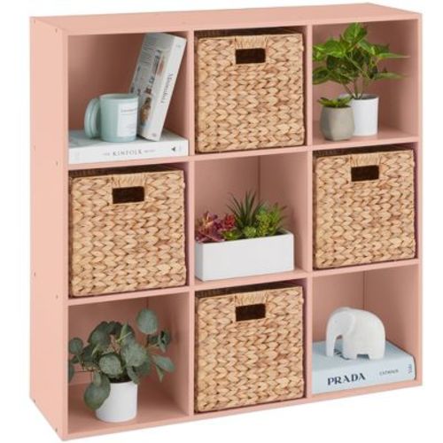 Best Choice Products 9-Cube Bookshelf, 13.5in Display Storage System, Organizer w/ Removable Back Panels