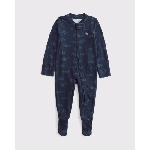 baby essential icon footed one-piece