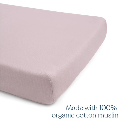 100% Cotton Pink Crib Sheet