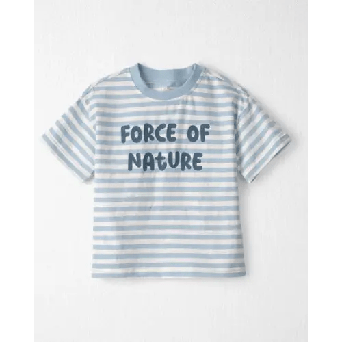 Toddler Organic Cotton 'Force of Nature' Tee in Stripes - Little Planet | Carter's