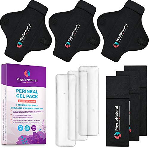 Reusable Perineal Ice Packs with Washable Sleeves – for Hemorrhoids, Postpartum Vaginal Pain, and Groin Discomfort