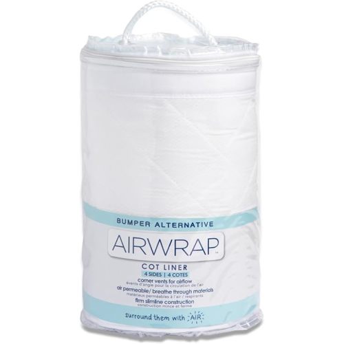 Airwrap 4 Sides Mesh Cot Liner, White