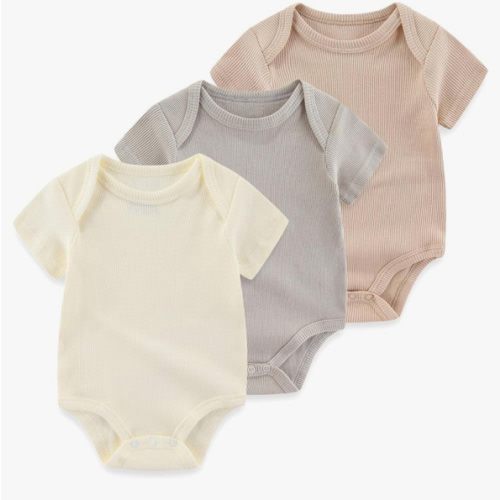Baby Bodysuit Boy Girl Clothes Soft Newborn Infant Outfit Short Sleeve Romper