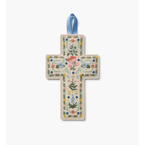 Embroidered Cross - Rosette
