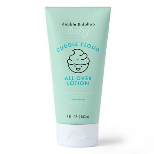 Dabble & Dollop Baby Cuddle Cloud All Over Lotion, Fragrance-Free, Lightweight Moisturizer for Sensitive Skin, Newborn Safe - 5 fl oz
