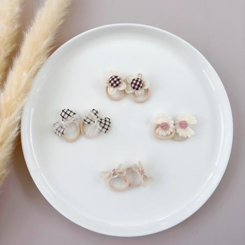Mini Flower Baby Hair Ties: Set of 2 Toddler Hair Accessories