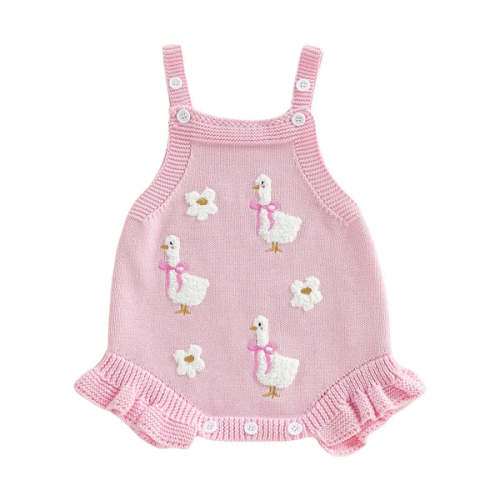 GOOSE Knitted Romper - Hazel & Bo