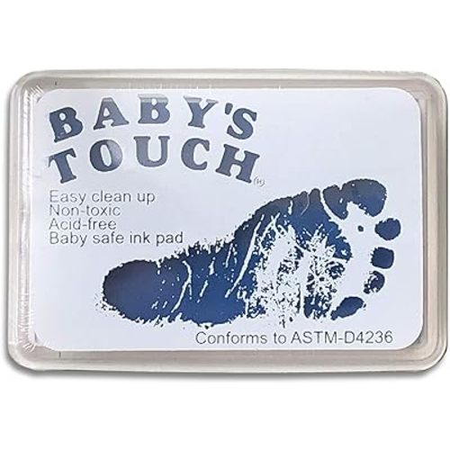Baby's Touch Baby Safe Reusable Hand & Foot Print Ink Pads - Blue
