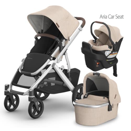 UPPAbaby Vista V3 Stroller + Bassinet + Aria / Mesa V3 / Mesa V2 Car Seat Travel System