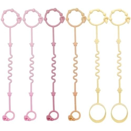 RTMOK Toy Straps for Baby,Silicone Setpacifier Clip,Applies to Car Seat Toy,Teether Toy,High Chair,Stroller Accessories,Baby Toy Clips,Cribs,Rocking Chair