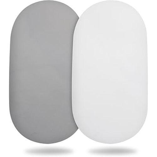 Bassinet Sheets Compatible with Burts Bees,Soft and Breathable Fitted Sheets Compatible with Burts Bees Bassinet,15 x 33 Inches,2PCS(Sheets Only,No Mattrees)