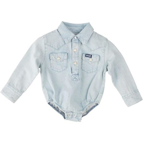 Wrangler Infant & Toddler Long Sleeve Denim Bodysuit