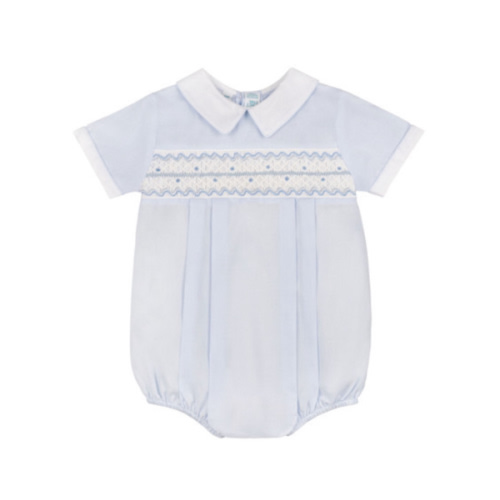 Boys Wave Smocked Romper | Feltman Brothers
