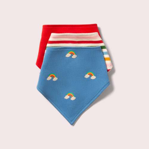Blue Rainbows Organic Bib Set 3 Pack – Little Green Radicals