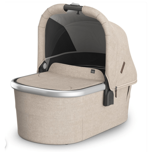 UPPAbaby Vista, Cruz, Ridge Bassinet V3 - Declan (Oat Melange / Silver Frame)