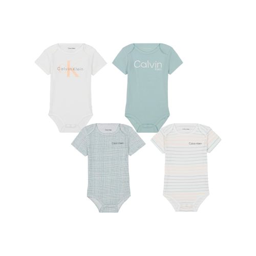 Calvin Klein baby-boys 4 Pack Bodysuit
