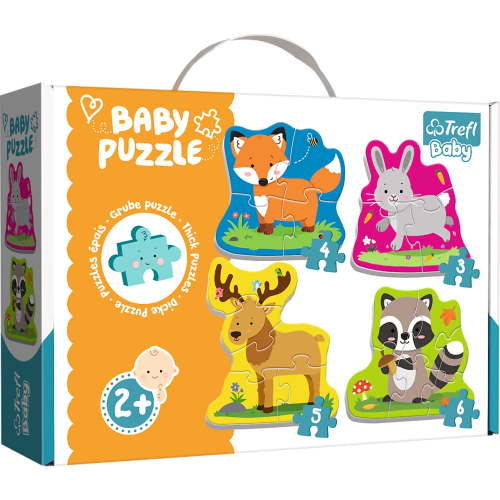 Puzzles - "Baby Classic" - Forest animals / Trefl Baby