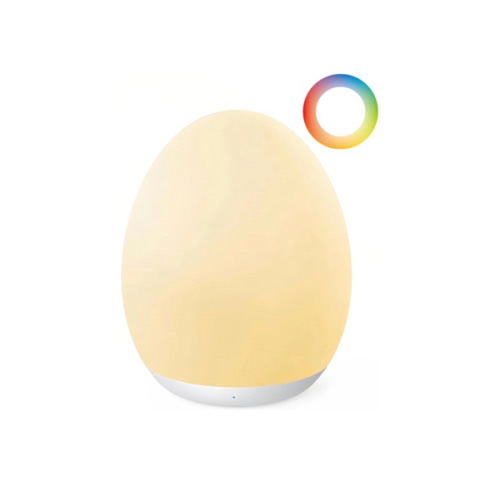 JolyWell Night Light for Kids, Baby Night Light with 7 Colors Changing Mode & Stepless Dimming, Nursery Night Light BPA Free,Rechargeable Egg Night Light for Breastfeeding 1h Timer & Touch Control