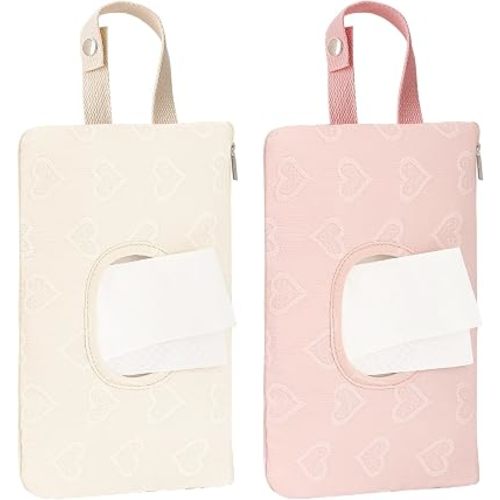 Eileithyia Wipe Dispenser Baby Wipes Dispenser Container Soft Quilted Baby Wipe Holder Portable Travel Diaper and Wipes Pouch Bag
