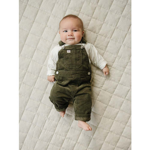 green corduroy overalls