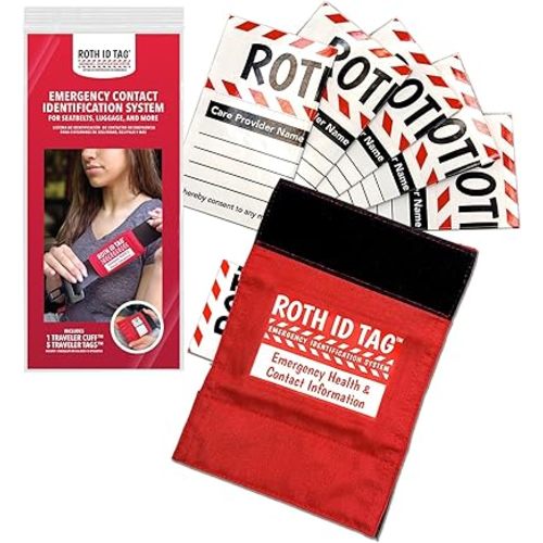 ROTH ID TAG™ Kit Traveler Kit | Emergency Contact Identification System
