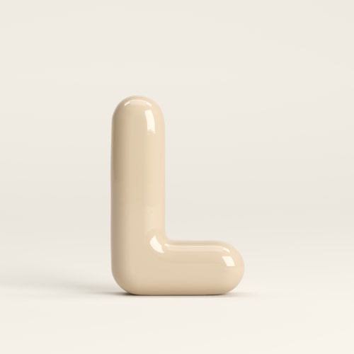 Letter S – handcrafted ceramic decor