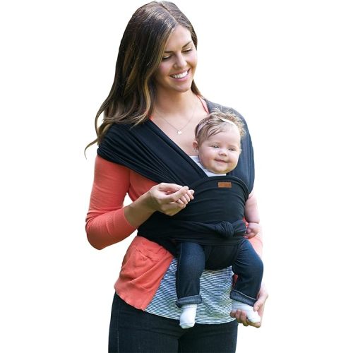 JJ Cole Agility Flex Stretch Baby Carrier – Infant Carrier to Toddler Carrier – 1 Size fits Most Parents – Women 6-20 and Men XS-2X