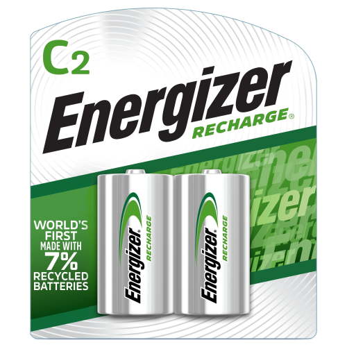 Energizer Rechargeable C Batteries (2 Pack), C Cell Batteries