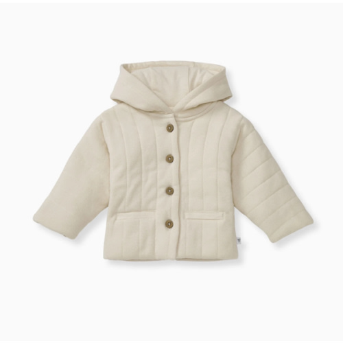 Organic Cotton Quilted Jacket - Oat – Burt's Bees Baby