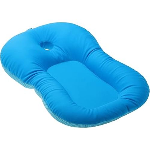 Baby Bath Pad, Newborn Baby Toddler Infant Soft Seat Pad, Foam Floating Soft Bath Pillow Bathtub Insert Tray Baby Bathtub Pillow, Nonslip Floating Bathing Tub Seat for Baby Girls Boys(Blue)