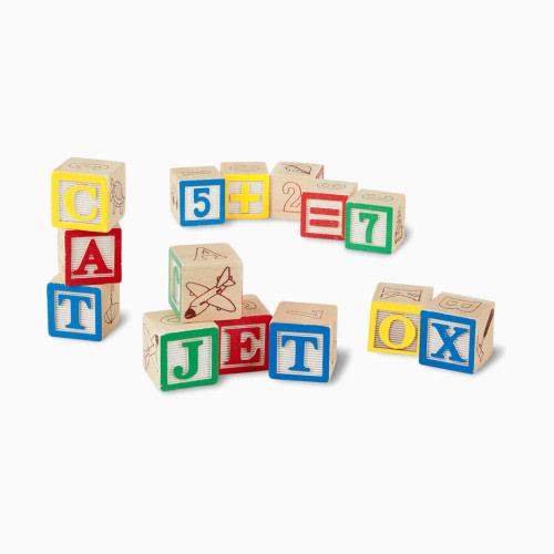 Melissa & Doug Wooden ABC/123 Blocks