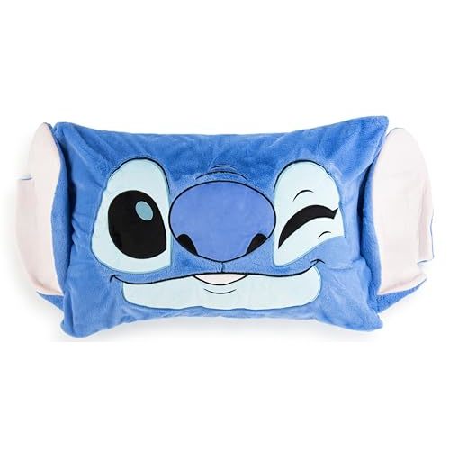 Jay Franco Body Pillow Cover - Kids Super Soft 1 Single Bed Pillow Cover - 20 x 30 Inches, Blue - Lilo and Stitch