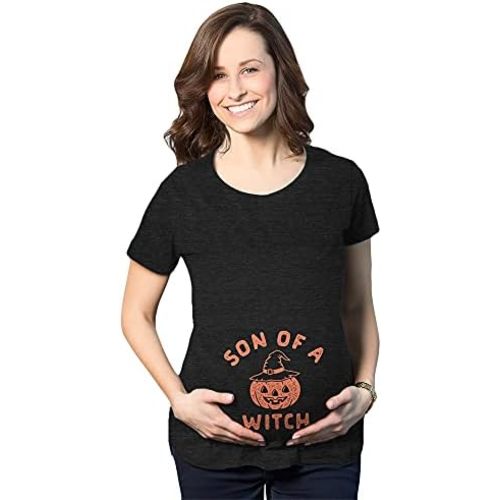 Funny Maternity Halloween T Shirts Cute Pregnancy T Shirts with Pumpkins Ghosts Bats and More