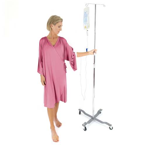 Hospital Gown with Snap Sleeves