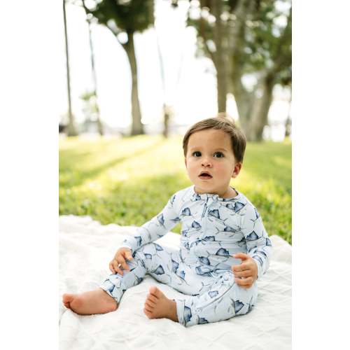 Sailfish Sleepers with Fold Over Cuffs (0/3M-18/24M) – Brittany Hartt Designs