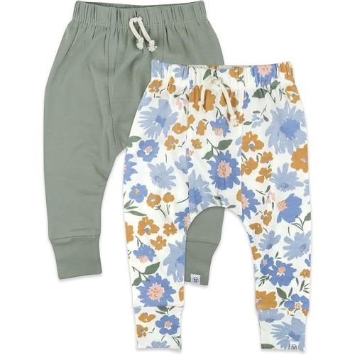 HonestBaby Unisex-Baby Multipack Honest Pants Joggers Pull on 100% Organic Cotton for Infant Baby and Toddler, Boys, Girls, Unisex