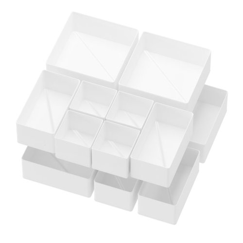 SpaceAid 12-Pack Drawer Organizer Bins for Clothes, Nursery and Closet Storage Dividers for Baby Clothes, Underwear, and Socks & Reviews | Wayfair