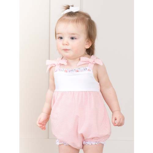 Blushing Bouquets Tank Ruffle Bubble Romper