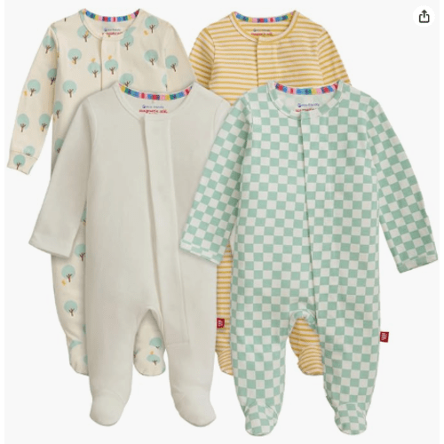 Magnetic Me Cloudstretch 4-Pack Bundle | Magnetic Baby Footie Pajamas