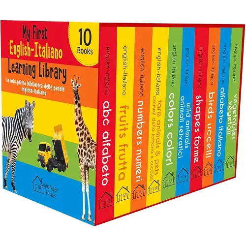 My First English-Italiano Learning Library (la mia prima biblioteca delle parole Inglese-Italiano): Boxset of 10 English - Italian Board Books (Italian Edition)