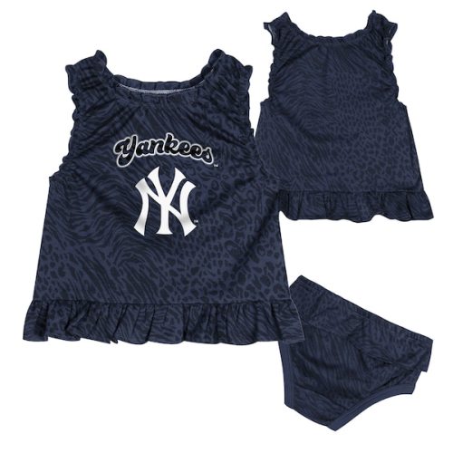 New York Yankees Infant Playground Dress & Bloomers Set - Navy