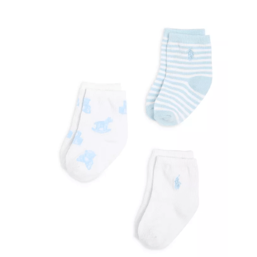 Essential Tossed Bear Socks, Pack of 3 - Baby