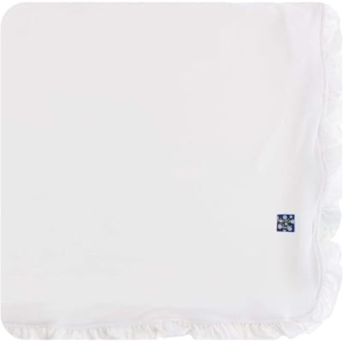 KicKee Pants Solid Ruffle Toddler Blanket (Natural - One Size)