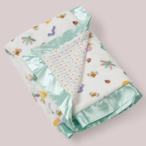 JuJuBe x Studio Oh! Ultra-Soft Thick Reversible Baby Blanket - Love Bug