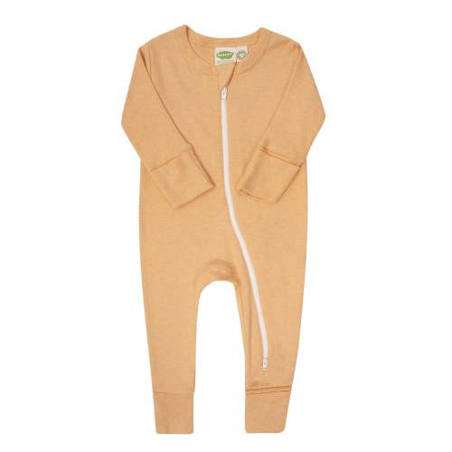 Organic Snuggle Soft Melange '2-Way' Zipper Romper
