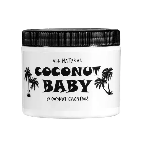 Coconut Essentials COCONUT BABY Oil, Natural & Organic Moisturizer for Newborn Sensitive Skin, Eczema & Psoriasis Relief, Hair Oil for Cradle Cap Treatment, Unscented, Sunflower & Grape Seed 8 fl oz