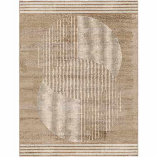 Zeke Geometric Brown Area Rug | Geometric Medium Pile Area Rug