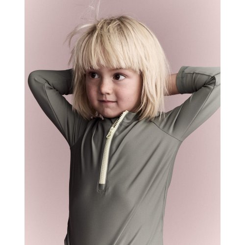 Toddler Half-Zip Long-Sleeve Rashguard - Olive - Otter Avenue | Carter's