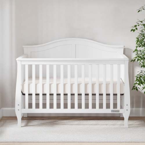 Camden 4 in 1 Crib, Matte White | Convertible Cribs | Child Craft