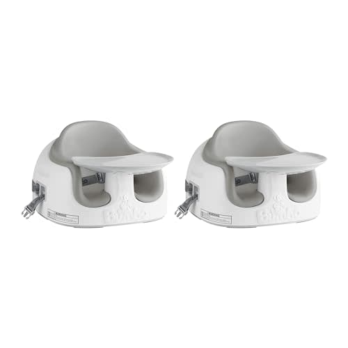 Bumbo 2 Pack 3-in-1 Multi-Seat for 6 to 36 Months, Travel Baby Feeding and Play Floor Seat, All-in-One Portable Booster with Tray & Toddler High Chair, Monsoon
